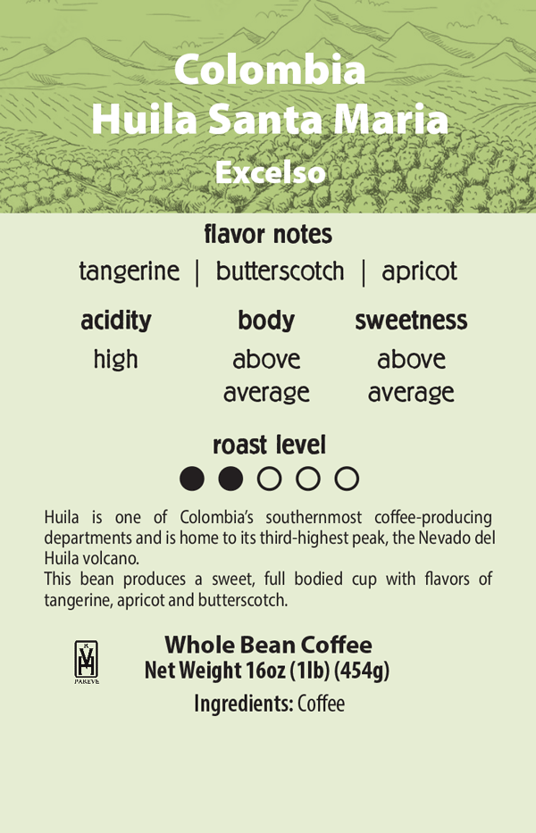 Colombia Huila Santa Maria – J.P Licks Coffee Roasters