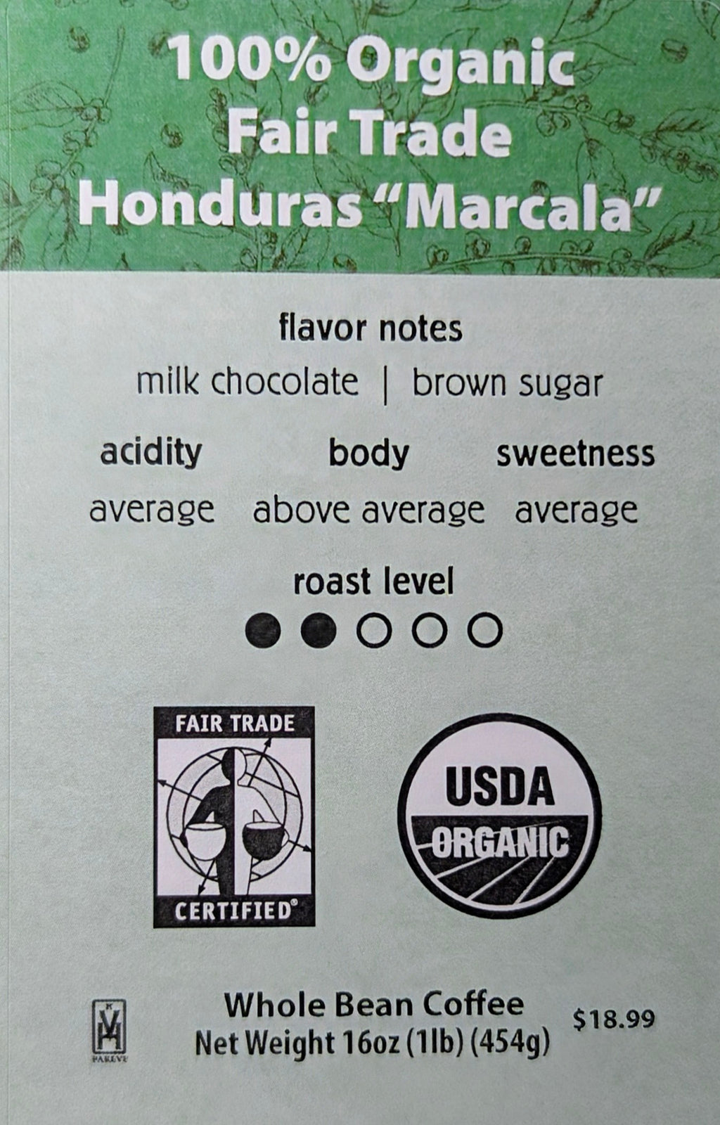 100% Organic Fair Trade Honduras "Finca La Joya" Juan Carlos Amaya Honey