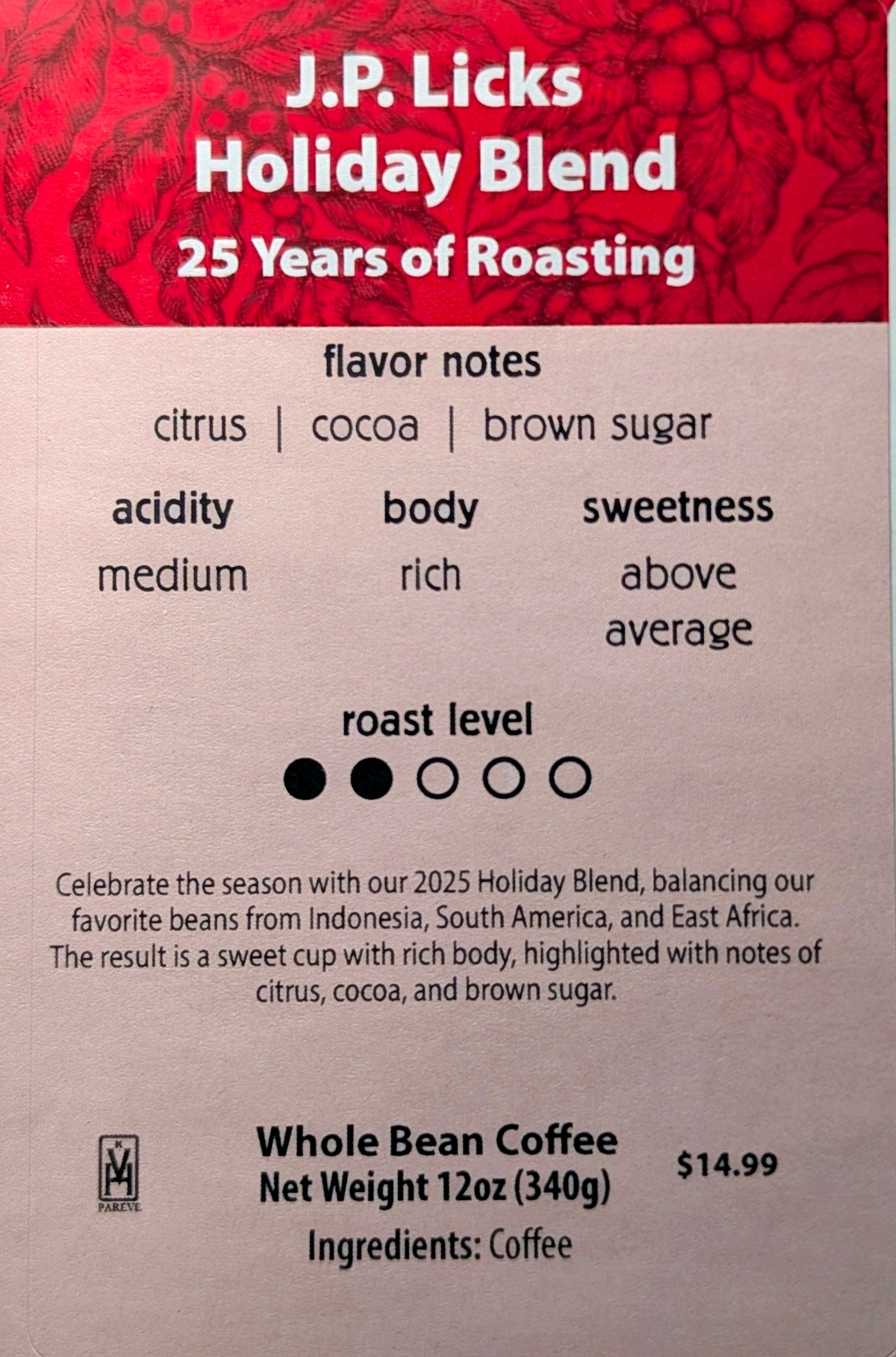 J.P.Licks Holiday Blend