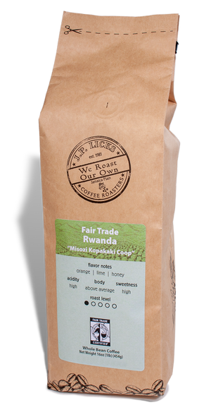 100% Fair Trade Rwanda "Misozi Kopakaki Coop"